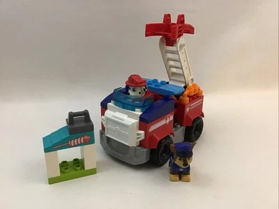 Mega Bloks Nickelodeon Paw Patrol Marshall Fire Rescue W/Figures NOT COMPLETE - Image 1 of 4