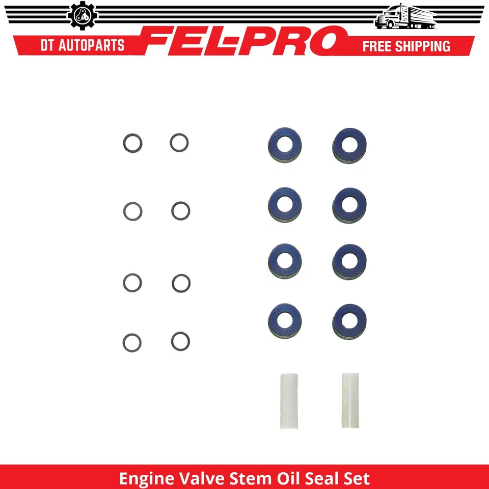 For 1991-1995 GMC C3500HD 5.7L V8 Engine Valve Stem Oil Seal Set Intake Fel-Pro - Image 1 of 1