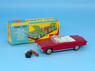 1965 Vintage CORGI Chrysler Imperial 246 w/ Box, Golf Bag, Luggage Bag - Image 1 of 4