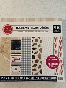 Craft Smith 12 x 12 Papierblock Heartland, 48 Blatt Sonderedition - Bild 1 von 3