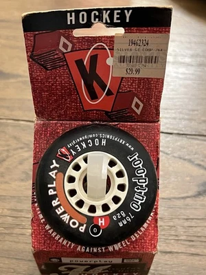 Juego de 4 ruedas de hockey Kryptonics Powerplay 76 mm nuevas en caja Foto 1 de 4