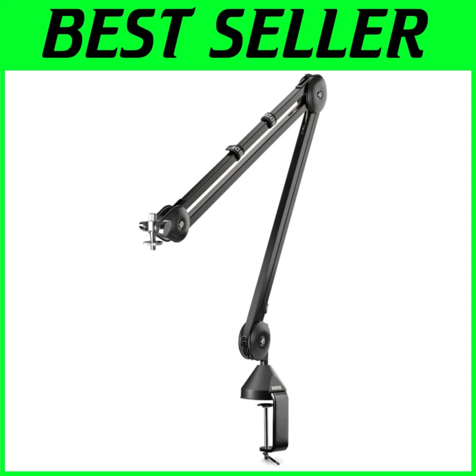 Broadcast-Style Studio Desk Arm with Mic Threading - Image 1 of 4