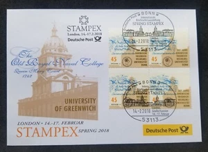 *FREE SHIP Germany 200th Friedrich-Wilhelm University 2018 College (FDC) *LONDON - Picture 1 of 5