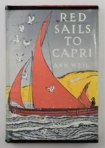 VINTAGE ~ Red Sails to Capri by Ann Weil CB Falls 1961 HC/DJ 6th Printing VG+ - Picture 1 of 12