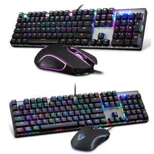 Motospeed CK888 Wired Keyboard And Mouse Gaming Set Red Switch With RGB Backlit - Foto 1 di 18