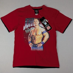 WWE John Cena Size 16 Red Youth T-Shirt Authentic Official Merch Tee New - Picture 1 of 7