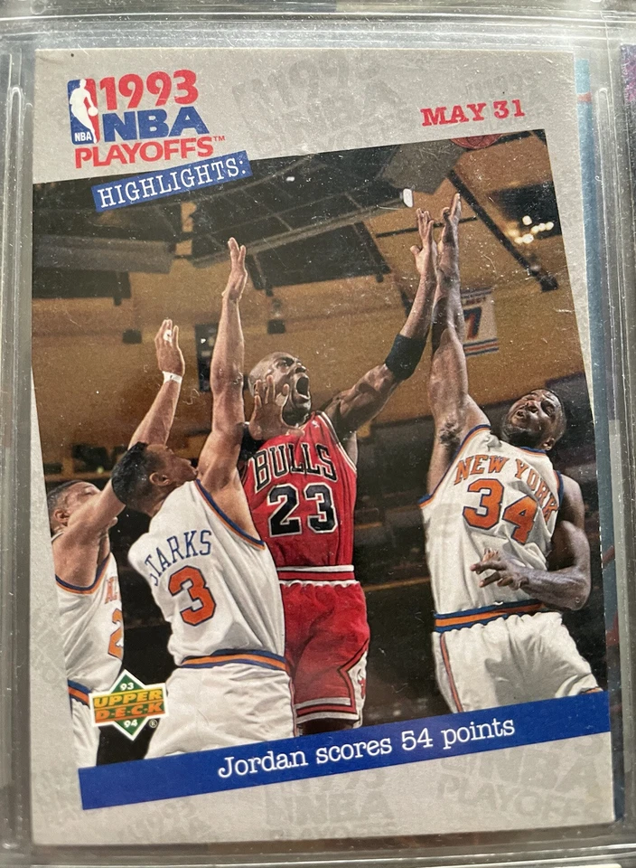 Playoffs da NBA de 1993 de Michael Jordan. 54 pontos. Deck superior. Raro - Imagem 1 de 2