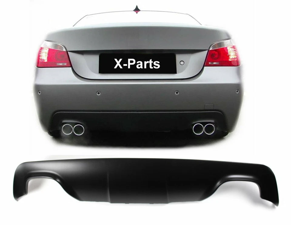 Diffuseur Arrière Pour BMW 5er E60 E61 M5 4 Tuyau Duplex 2003-2010 - Photo 1/1