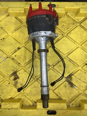 MSD 8356 Dual Pickup Distributor SCB BBC Chevy Adjustable Height Race Cap-a-dapt - Image 1 of 2