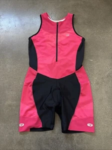 Sugoi Pro Fit Tri Suit padded crotch pink & black women's sz L - Picture 1 of 13