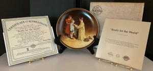 Vintage 1989 Knowles "Ready For the World" Collector Plate by Norman Rockwell - Picture 1 of 17