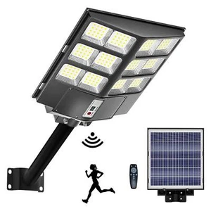 600W Ultra Bright LED Solar Street Light Garden Outdoor Security Sensor 15000MAH - Picture 1 of 12