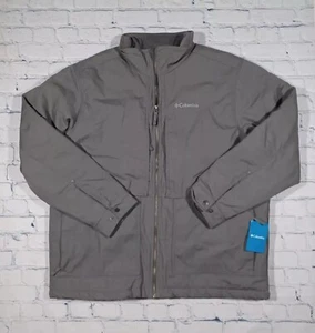 Columbia Jacket Mens Medium Gray Fleece Lined Loma Vista Full Zip New - Picture 1 of 2