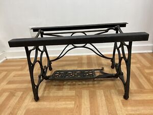 Vintage Sewing Table Base cast iron industrial coffee work machine treadle metal