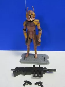 star wars CLONE COMMANDER JET ACTION FIGURE animated CLONE WARS TROOPER CW38 - Picture 1 of 6