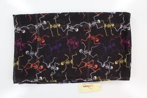 Nueva bufanda de bufanda de bucle infinito esqueletos de Halloween 21 X 36 #HS37 - Imagen 1 de 1