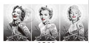 Marilyn Monroe 3D Linseneffekt - Poster, 3 Bildwechsel - Bild 1 von 3