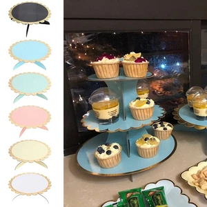 Round Cake Stand Paper Cake Plate Creative Cupcake Display Rack Party Supplies - Picture 1 of 16
