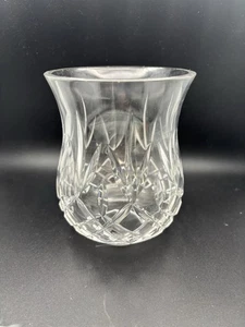 Clear Cut Hurricane Globe Candle Holder With Flared Rim, - Picture 1 of 4