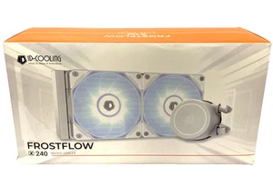 Refroidisseur d'eau CPU compatible ID-Cooling FrostFlow X240 LGA1700 LED blanc 2x120mm - Photo 1/11