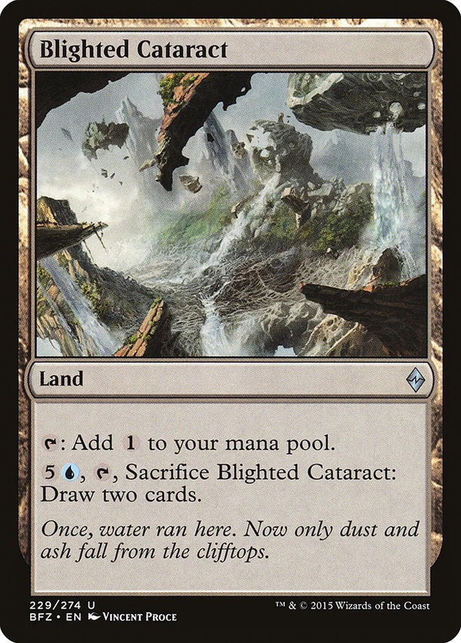 Blighted Cataract [Battle for Zendikar] (BFZ 229) Near Mint - Image 1 of 1