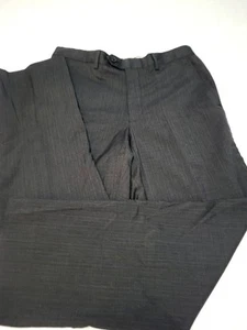 santorelli mens pants 33/28 New Romeo Virgin Wool Color 3 Charcoal Gray Italian - Picture 1 of 14