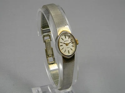 Vintage Benrus Watch Women 15x19mm 17 Jewel Manual Wind Silver Clasp Band 6.5" - Image 1 of 4