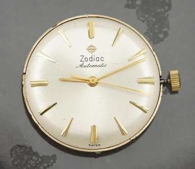 Movimiento automático Zodiac 70-72 con esfera y manecillas funcionando Foto 1 de 4