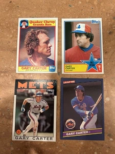 Gary Carter 1983 Chewy Granola &Topps #404 1986 Topps #170 & Donruss #63 NrMt/MT - Bild 1 von 5