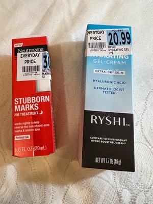 Lote Neutrogena Studborn Marks PM Tratamiento Retinol Ryshi Gel Agua Hidratante NUEVO Foto 1 de 4