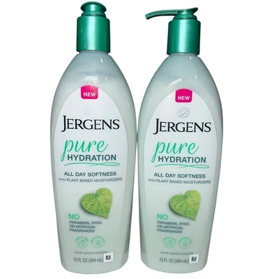 2x Jergens Pure Hydration Lotion 13 fl oz Plant Based Moisturizers New Sealed - Image 1 of 3