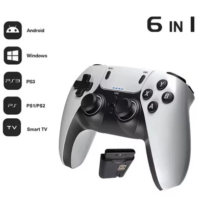 Wireless 2.4G Video Game Gamepad Controller for Smart Phone TV PC PS2 PS3 PS4 - Image 1 of 4