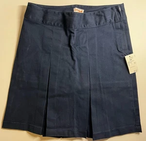 Cat & Jack Skort Skirt Girls Sz 10 Navy Button Trim School Uniform New Pleated - Picture 1 of 4