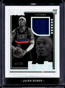 Jalen Duren 2022-23 Panini Noir #CCM-JDR Casting Call Rookie Jersey /99 - Picture 1 of 2