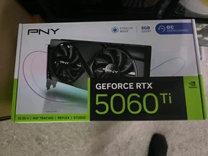 PNY NVIDIA GeForce RTX 5060 Ti 8GB Overclocked Dual Fan GPU Graphics Card DLSS 4 - Picture 1 of 1
