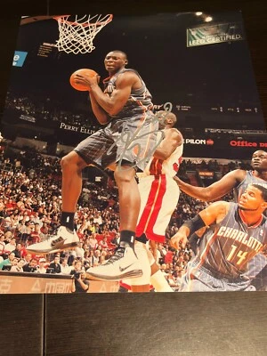 Bismack Biyombo Signed Autographed 11x14 Photo Charlotte - Image 1 of 2