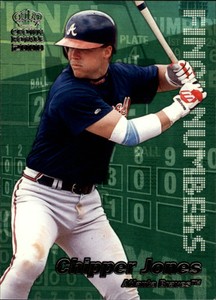 2000 Pacific Crown Royale Baseball Final Numbers #3 Chipper Jones