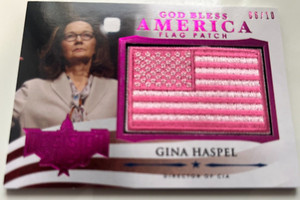 GINA HASPEL Decision 2020 God Bless America Flag Patch PINK #'d/10 CIA