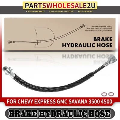 Rear Left Brake Hydraulic Hose for Chevrolet Express 3500 4500 GMC Savana 3500 - Image 1 of 4