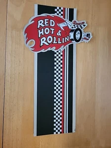Vintage Snap On Red Hot & Rollin Toolbox Band Decal/Sticker - Picture 1 of 3