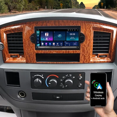 CarPlay For 2006-2008 Dodge Ram 1500 2500 3500 Android 13 Car Radio Stereo GPS - Image 1 of 4