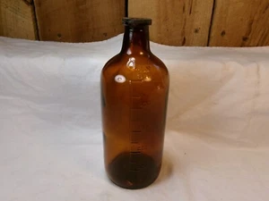 Vintage Brown Glass Medicine Bottle - Picture 1 of 4