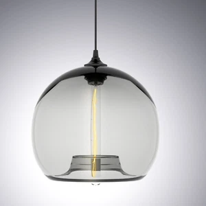 Vintage Globe Pendant Light Glass Ceiling Lights Industrial Shade Light Bedrooms - Picture 1 of 15
