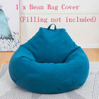 NEW Large Bean Bag Chair Couch Sofa Cover Indoor Lazy Lounger Cover Adult Kid