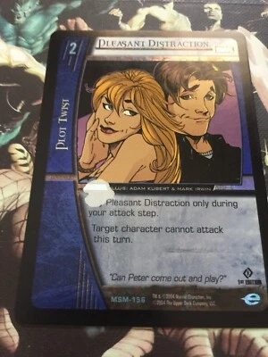 2004 Marvel vs System Foil MSM-156 PLEASANT DISTRACTION Uncommon (1st Ed) ERROR - Image 1 of 3