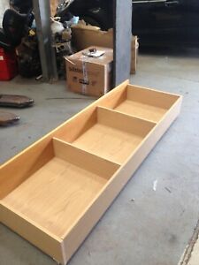 JD Williams Ashleigh - Under bed storage drawer wood veneer with wheels