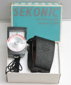 Sekonic L-86 Auto-Lumi with Case and Box - NOT FUNCTIONING - PARTS C663 - Picture 1 of 3