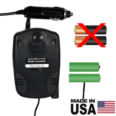 2 AA Battery Eliminator - 3 Volts -  12 Volts DC Powered - Image 1 of 4