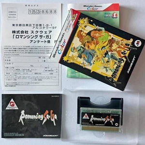 WonderSwan Color Romancing Saga w/Reg-Card WSC BANDAI Square Game Japan JP - Picture 1 of 10
