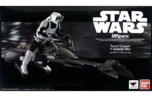 S.H.Figuarts Scout Trooper & Speeder Bike Star Wars Tamashii Web Sho... Figure - Picture 1 of 1